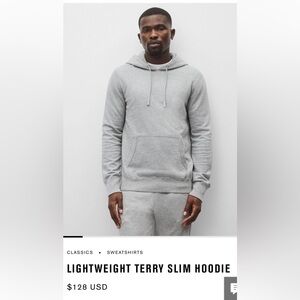 Reigning Champ Light Gray Hoodie